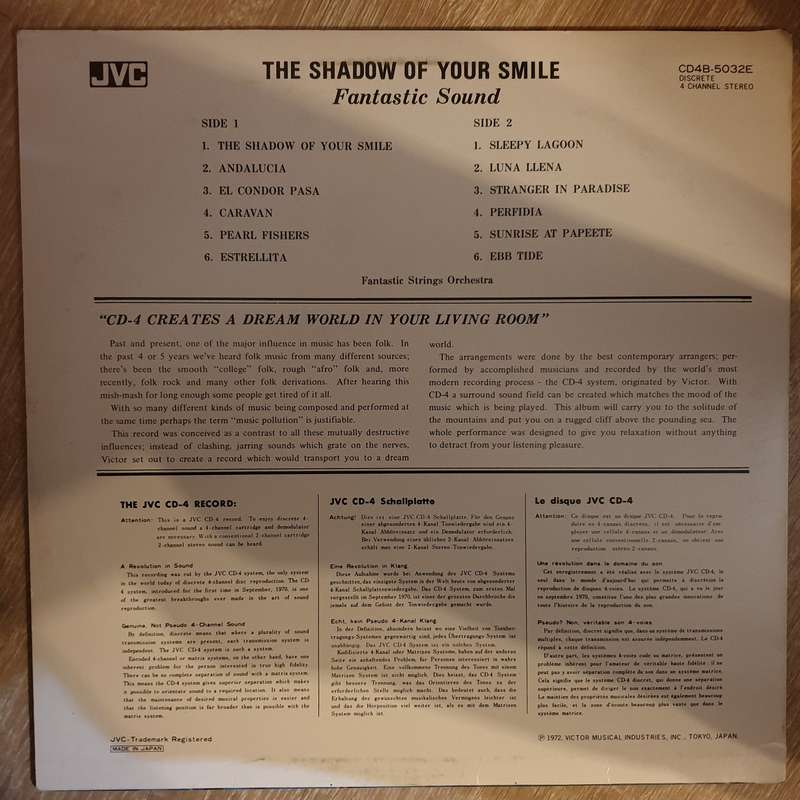 Fantastic Strings Orchestra  The Shadow Of Your Smile (Fantastic Sound) -  Vinyl LP Record ...