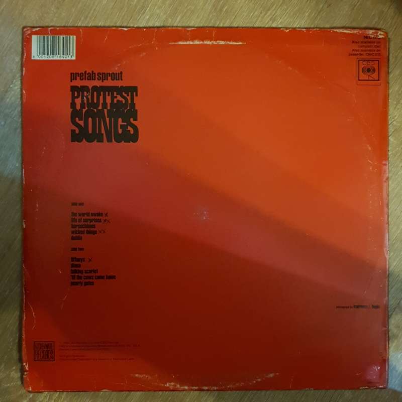 Prefab Sprout  Protest Songs -  Vinyl LP Record - Very-Good- Quality (VG-)