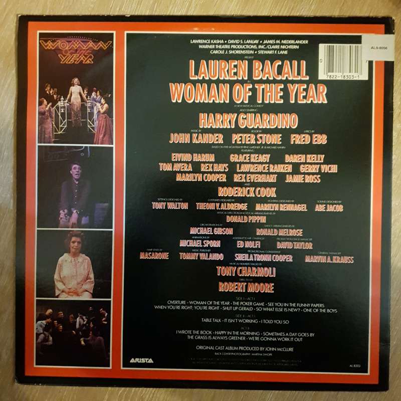 Lauren Bacall  Woman Of The Year (The Original Broadway Cast) -  Vinyl LP Record - Opened  ...