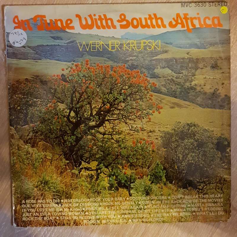Werner Krupski - In Tune With South Africa  -  Vinyl LP Record - Opened  - Good Quality (G)