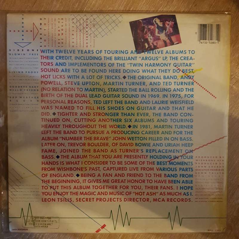 Wishbone Ash  Hot Ash Live - Vinyl LP Record - Opened  - Very-Good Quality (VG)