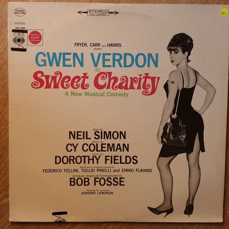 Sweet Charity - Gwen Verdon  Original Broadway Cast -  Vinyl LP Record  (VG+)