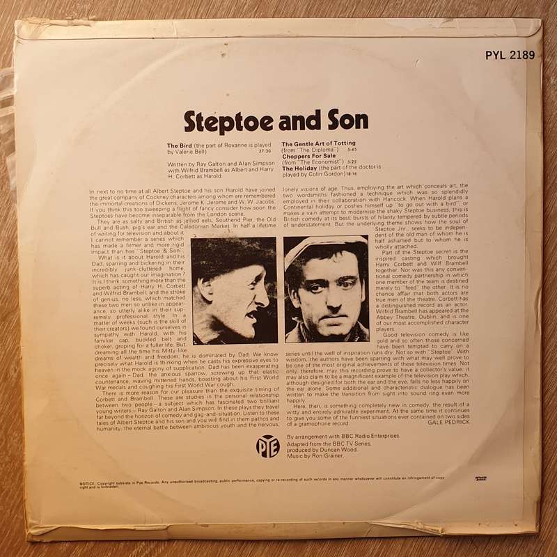Steptoe And Son - Vinyl LP - Opened  - Very-Good+ Quality (VG+)