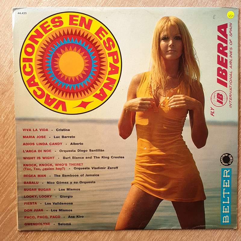 Iberia - Fly Iberia International Airlines of Spain - Vacaciones En Espana -  Vinyl LP Record - V...