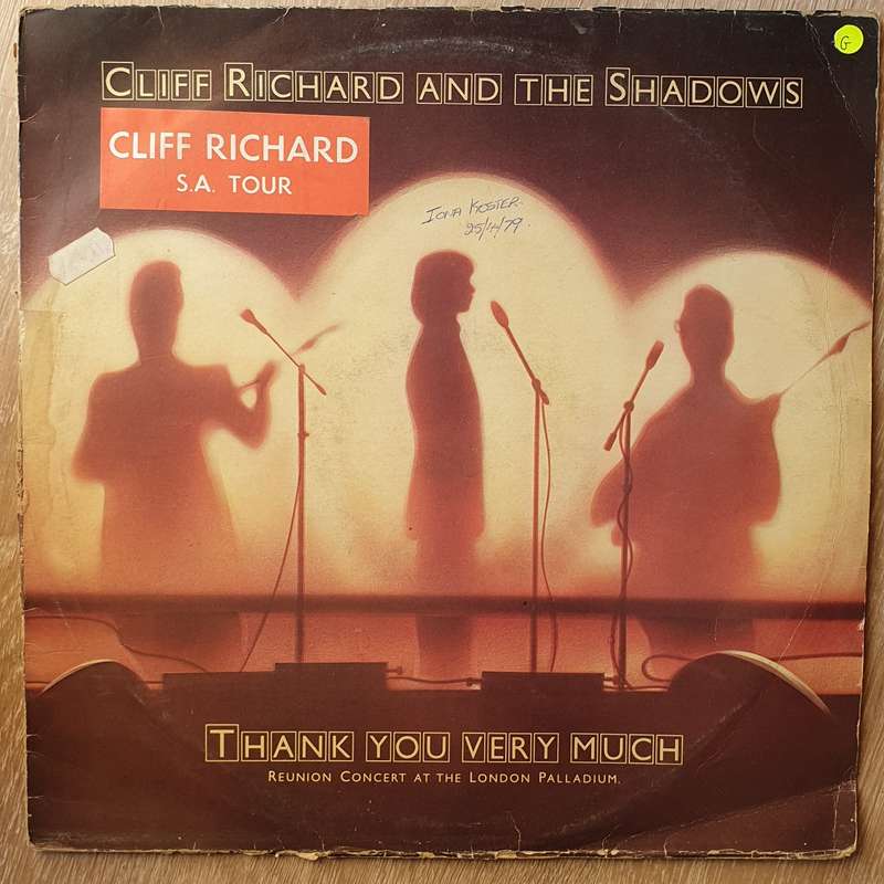 Cliff Richard And The Shadows  Thank You Very Much (Reunion Concert At The London Palladium...