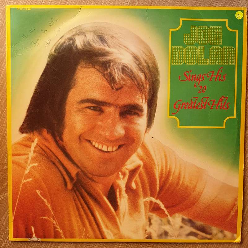Joe Dolan  Joe Dolan Sings His 20 Greatest Hits   Vinyl LP Record  (G+)