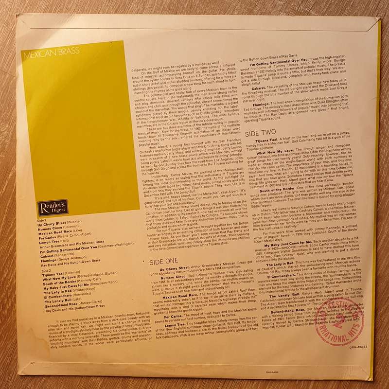 Festival Of International Hits - Vol 2 - Mexican Brass - Vinyl LP Record - Opened  - Very-Good- Q...