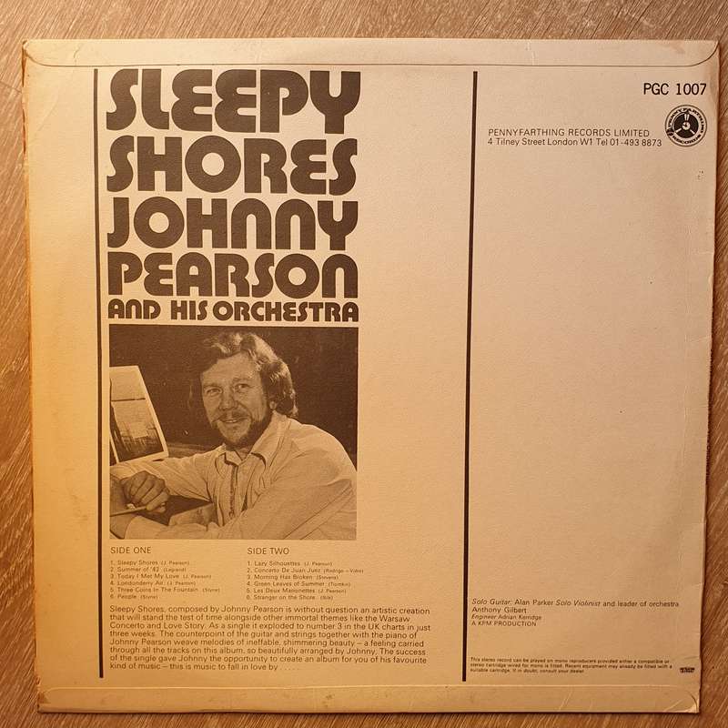 Johnny Pearson And His Orchestra  Sleepy Shores - Vinyl LP Record - Opened  - Very-Good- Qu...