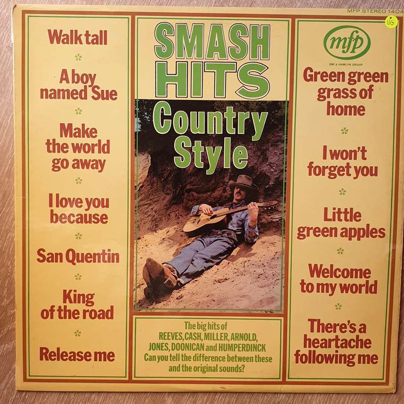 Smash Hits Country Style - Vinyl LP Record  (VG)