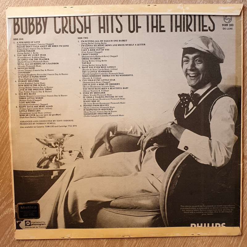 Bobby Crush  36 Hits Of The Thirties - Vinyl LP Record - Opened  - Very-Good Quality (VG)