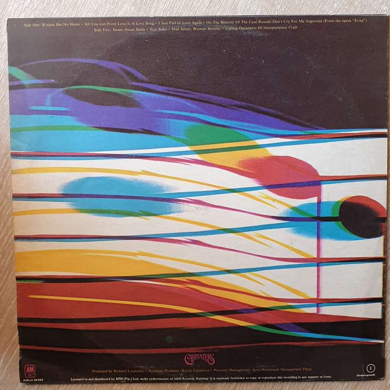 Carpenters  Passage - Vinyl LP Record - Opened  - Very-Good Quality (VG)