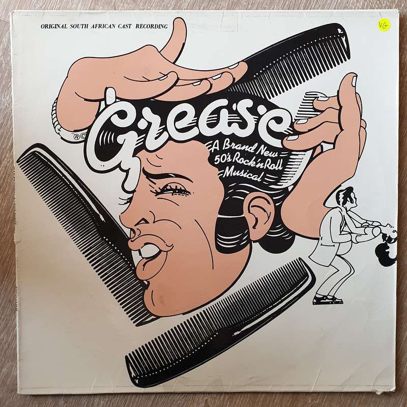 Grease - Original South African Cast Recording - Vinyl LP Record (VG+)