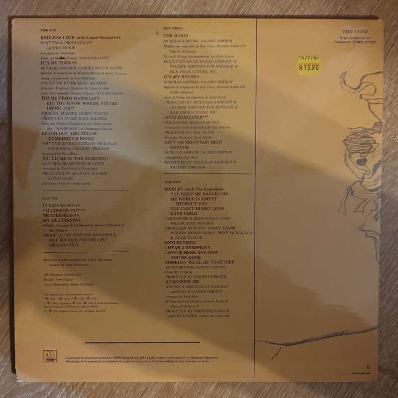 Diana Ross - All The Great Hits - Vinyl LP Record - Opened  - Very-Good Quality (VG)