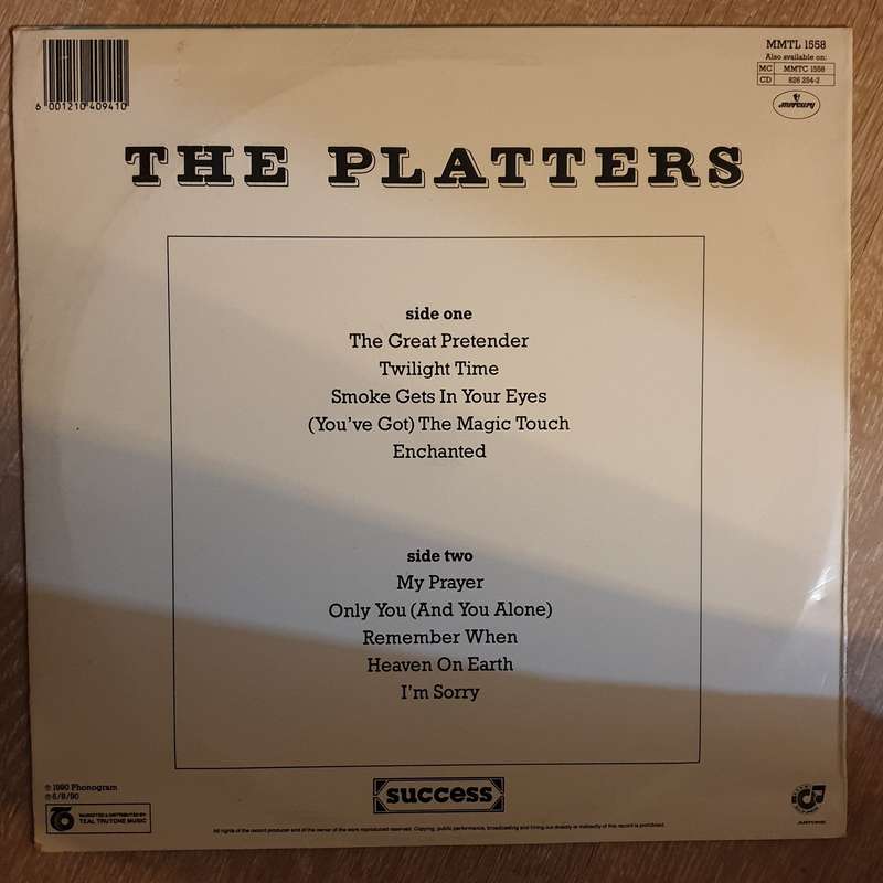 The Platters - The Very Best Of The Platters - Vinyl Record - Opened  - Very-Good Quality (VG)