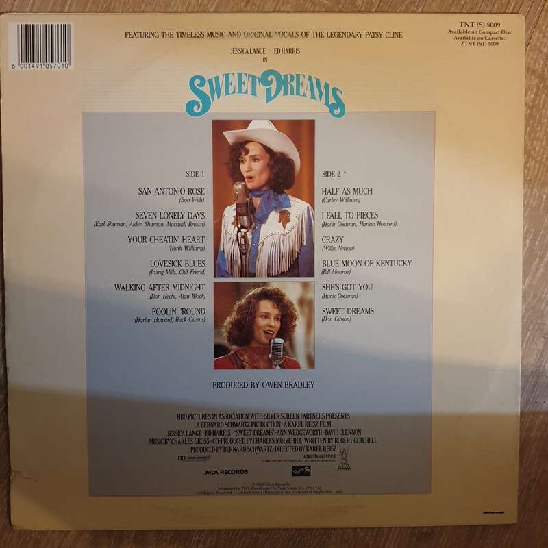 Patsy Cline  Sweet Dreams -  Vinyl LP Record - Opened  - Very-Good+ Quality (VG+)