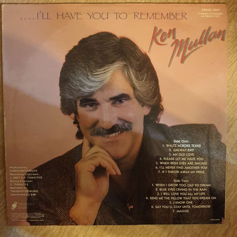 Ken Mullan  When I Grow Too Old To Dream  - Vinyl LP Record - Opened  - Very-Good- Quality ...