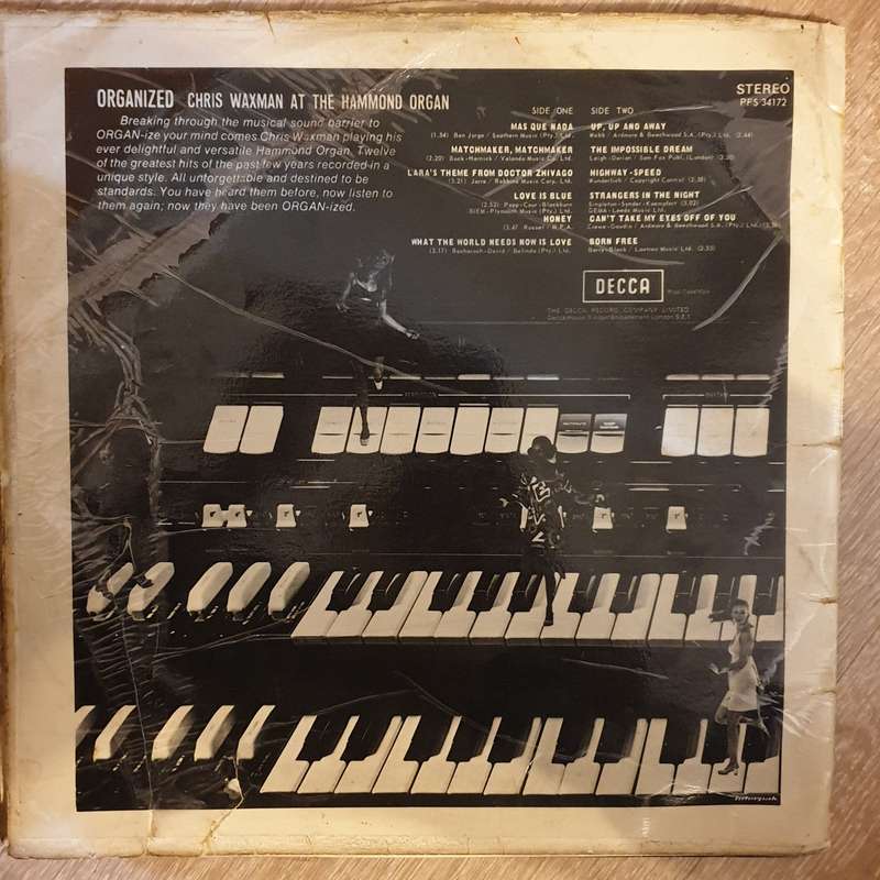 Chris Waxman - Organized   Vinyl LP Record - Opened  - Good+ Quality (G+)