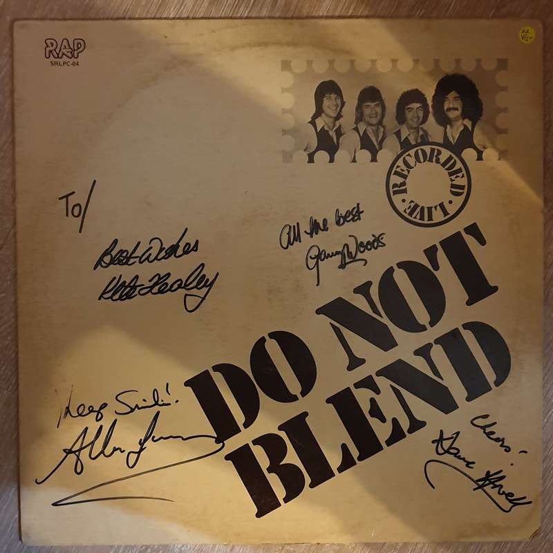 Blend - Do Not Blend (Autographed) -  Vinyl LP  Record  (VG+)