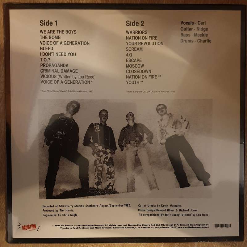 Blitz  Voice Of A Generation - Vinyl LP Record - Sealed