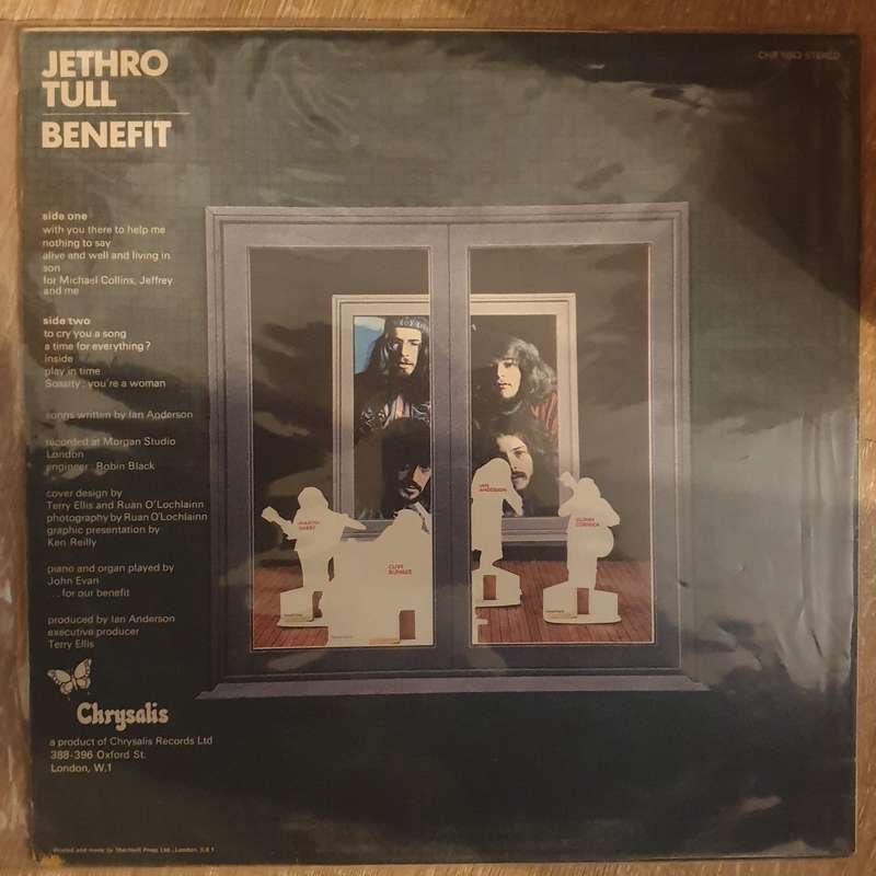 Jethro Tull  Benefit - Vinyl LP  Record  (VG+)