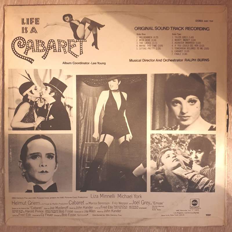 Cabaret - Original Soundtrack Recording  - Vinyl LP Record - Opened  - Very-Good Quality (VG)