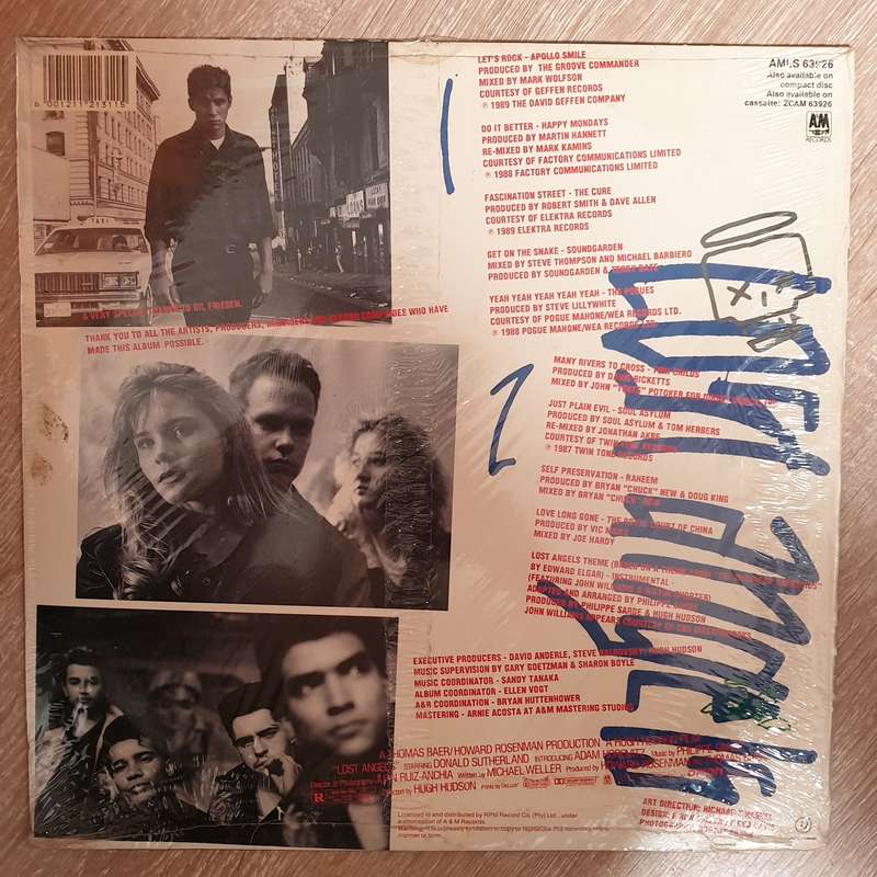Lost Angels Original Motion Picture Soundtrack - Original Artists - Vinyl LP Record - Sealed