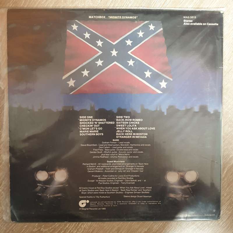 Matchbox - Midnite Dynamos - Vinyl LP Record - Opened  - Very-Good+ Quality (VG+)