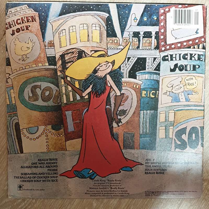 Carole King  Really Rosie - Vinyl LP  Record - Opened  - Very-Good+ Quality (VG+)