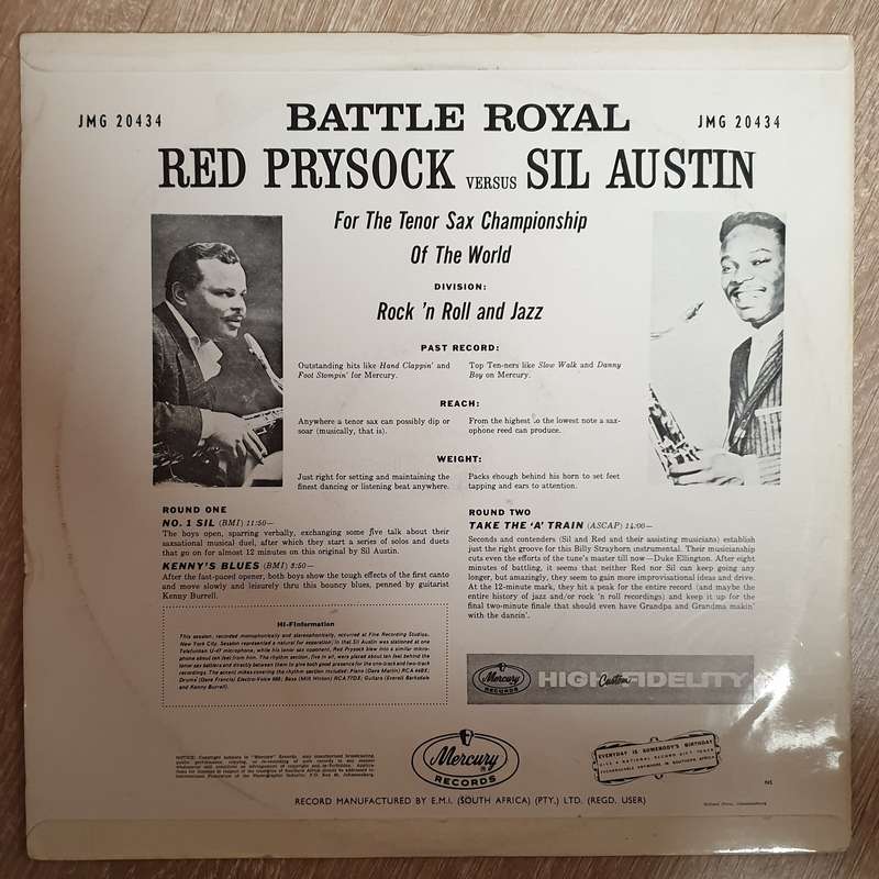 Battle Royal  - Red Prysock Versus Sil Austin - The Tenor Sax Championship Of The World - V...