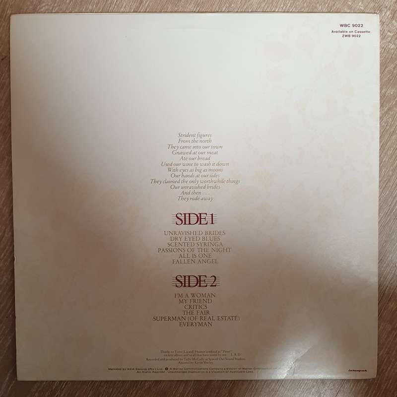 Lesley Rae Dowling  Unravished Brides - Vinyl LP Record - Opened  - Very-Good Quality (VG)
