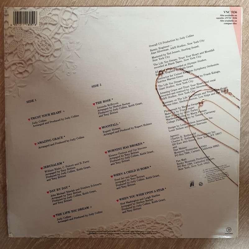 Judy Collins  Trust Your Heart - Vinyl LP  Record - Opened  - Very-Good+ Quality (VG+)