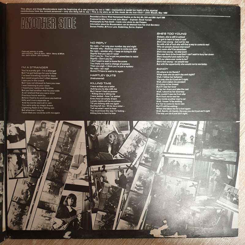 John Mayall's Bluesbreakers  Bare Wires - Vinyl LP Record - Opened  - Very-Good+ Quality (VG+)