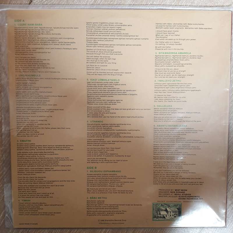Ladysmith Black Mambazo  Umthombo Wamanzi  - Vinyl LP  Record - Opened  - Very-Good+ Qualit...