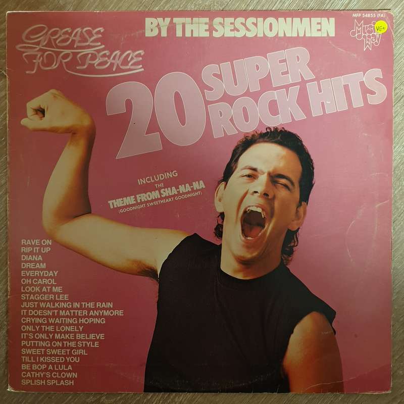 Sessionmen - 20 Super Rock Hits - Vinyl LP Record - Opened  - Very-Good- Quality (VG-)