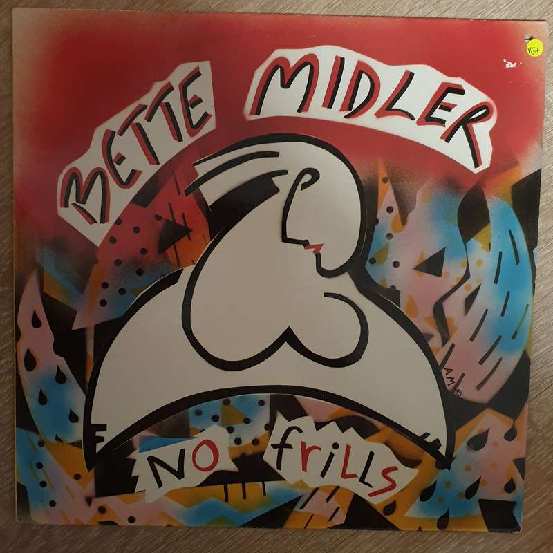 Bette Midler  No Frills - Vinyl LP Record - Very-Good+ Quality (VG+)