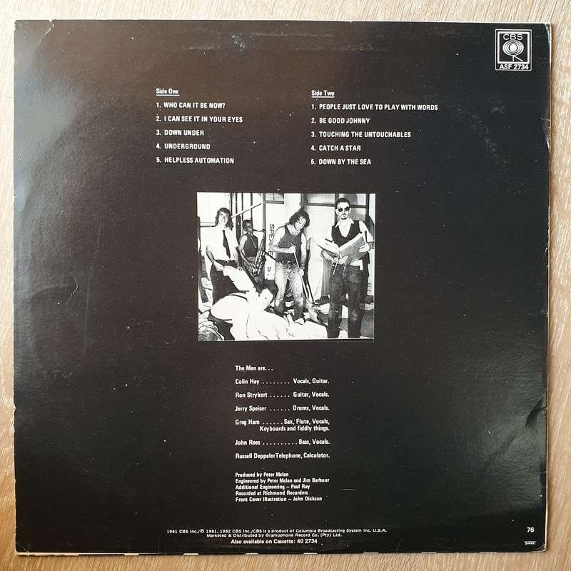 Men At Work - Business As Usual - Vinyl LP Record - Opened  - Very-Good Quality (VG)