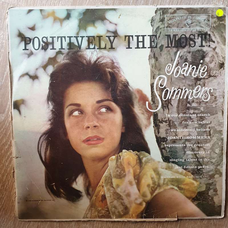 Joanie Sommers - Positively The Most - Vinyl LP Record - Opened  - Good Quality (G)