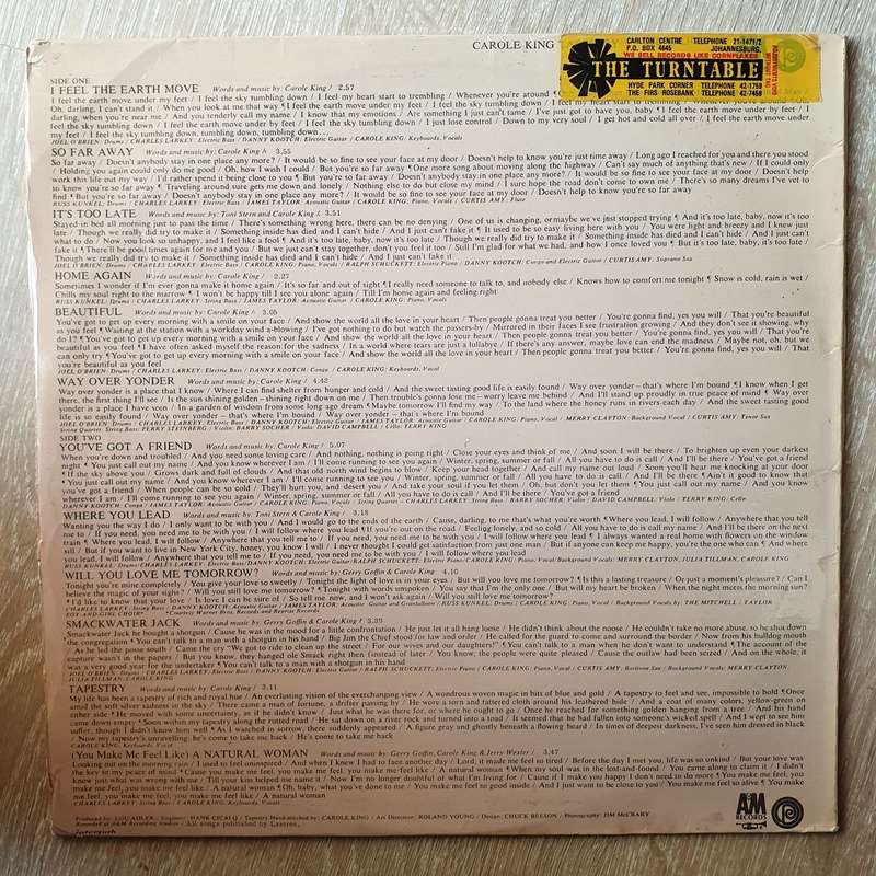 Carole King - Tapestry  - Vinyl LP Record - Opened  - Very-Good Quality (VG)
