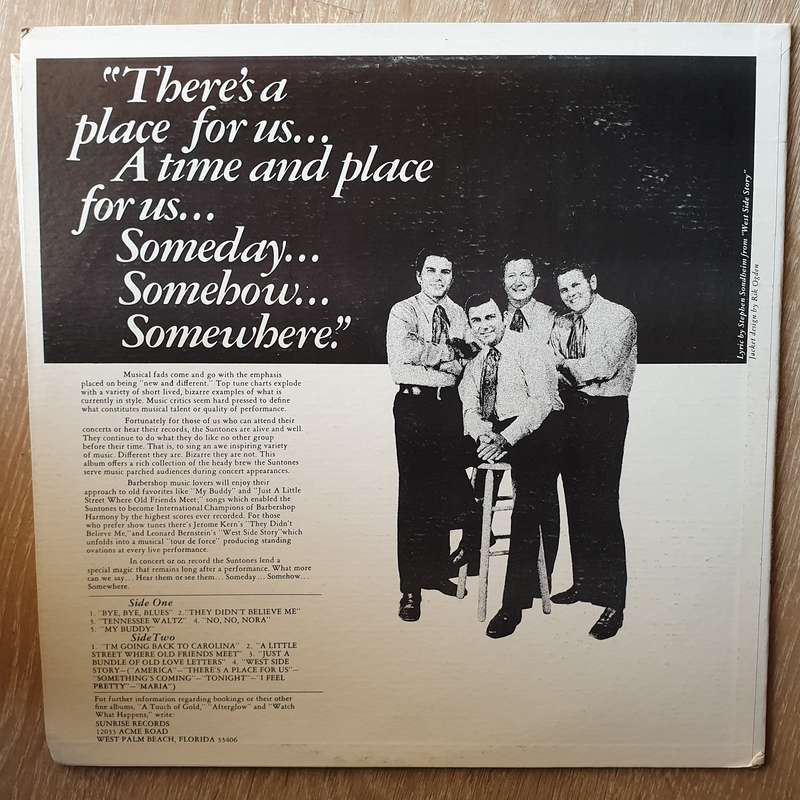 The Suntones  Somewhere - Vinyl LP Record - Opened  - Very-Good Quality (VG)