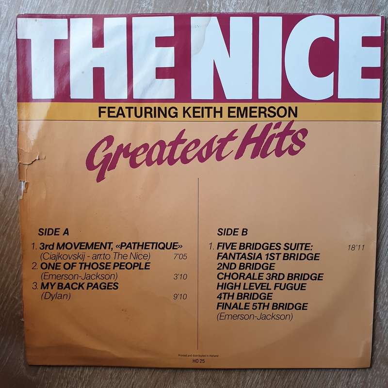 The Nice Featuring Keith Emerson  The Nice  - Greatest Hits - Vinyl LP Record - Very-Good+ ...