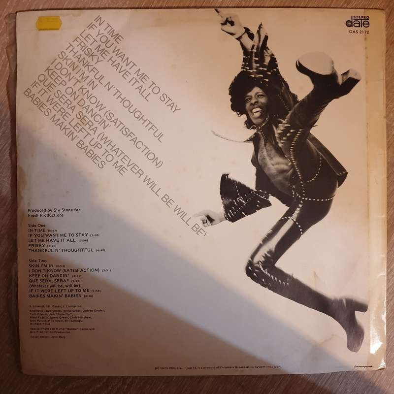 Sly & The Family Stone  Fresh - Vinyl LP Record - Very-Good+ Quality (VG+)