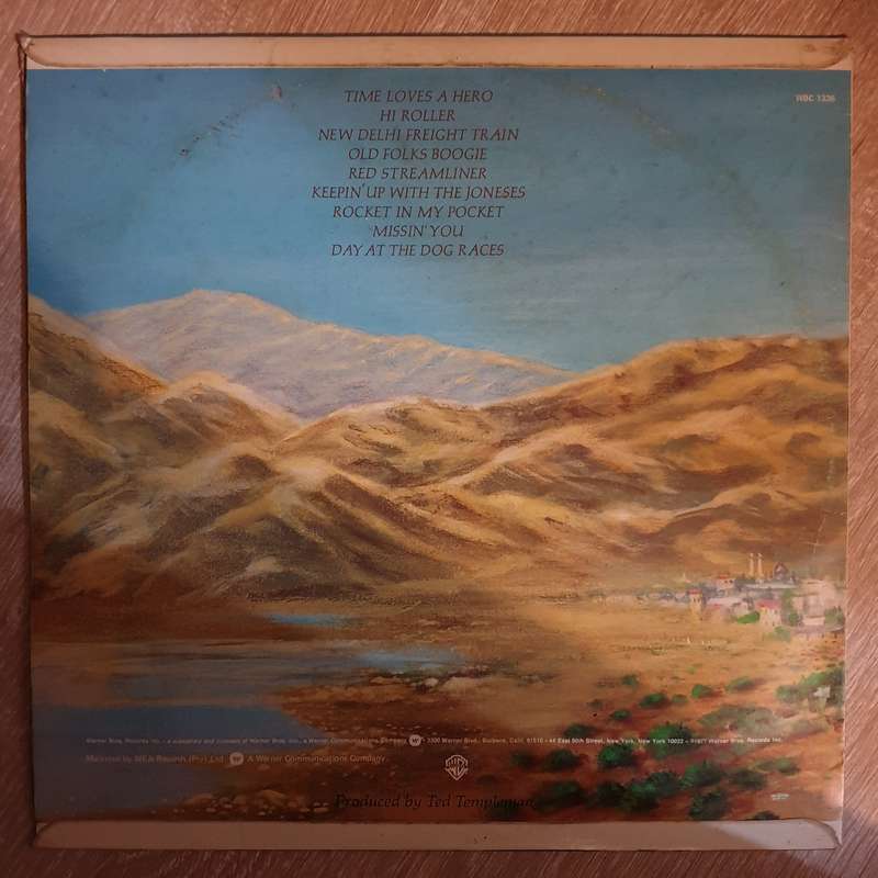 Little Feat - Time Loves A Hero -  Vinyl LP Record - Very-Good+ Quality (VG+)