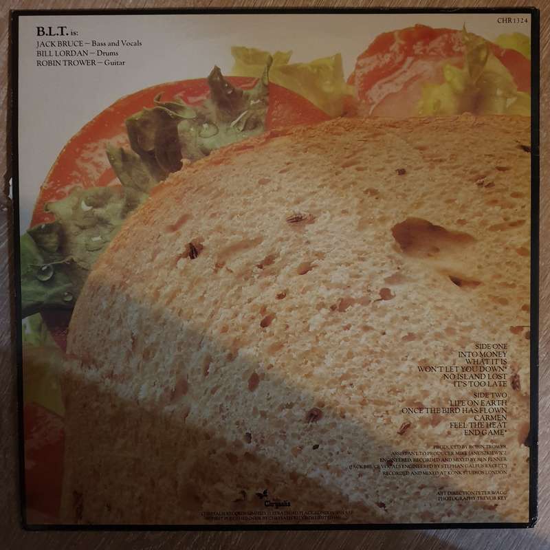 B.L.T. - Jack Bruce / Bill Lordan / Robin Trower   - Vinyl LP Record - Very-Good+ Quality (...