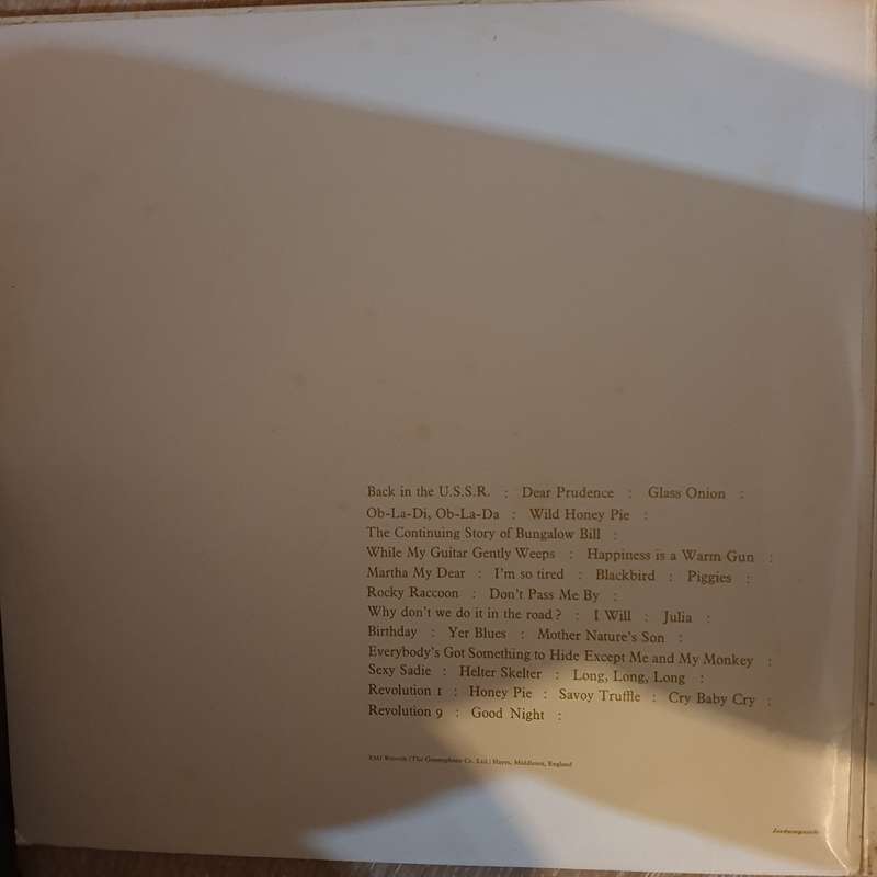 The Beatles  The Beatles - Double Vinyl LP Record - Very-Good+ Quality (VG+)