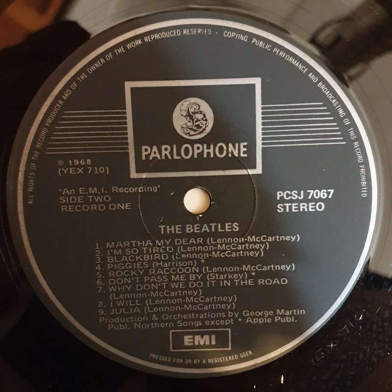 The Beatles  The Beatles - Double Vinyl LP Record - Very-Good+ Quality (VG+)