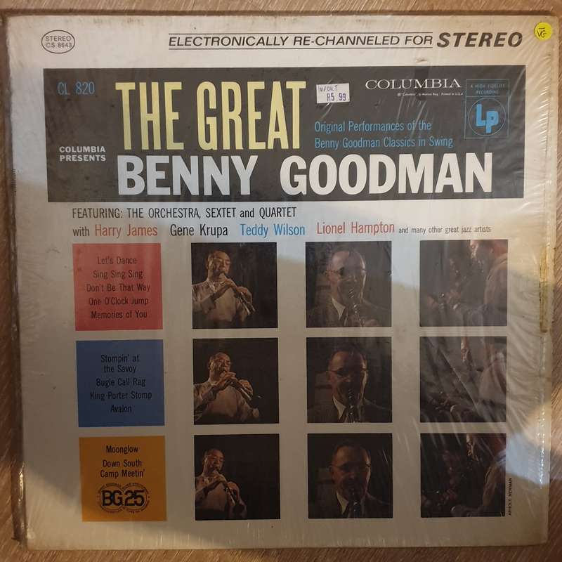 Benny Goodman, His Orchestra, Quartet and Sextet  The Great Benny Goodman  - Vinyl LP Re...