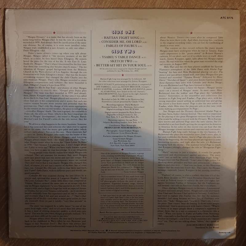 Mingus Dynasty  Live At Montreux - Vinyl LP Record - Sealed