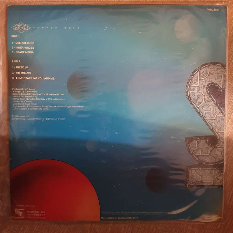 Space - Deeper Zone - Vinyl LP Record - Opened  - Very-Good+ Quality (VG+)
