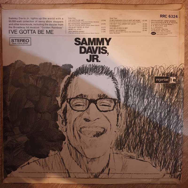 Sammy Davis Jr.  I've Gotta Be Me -  Vinyl LP Record - Very-Good+ Quality (VG+)