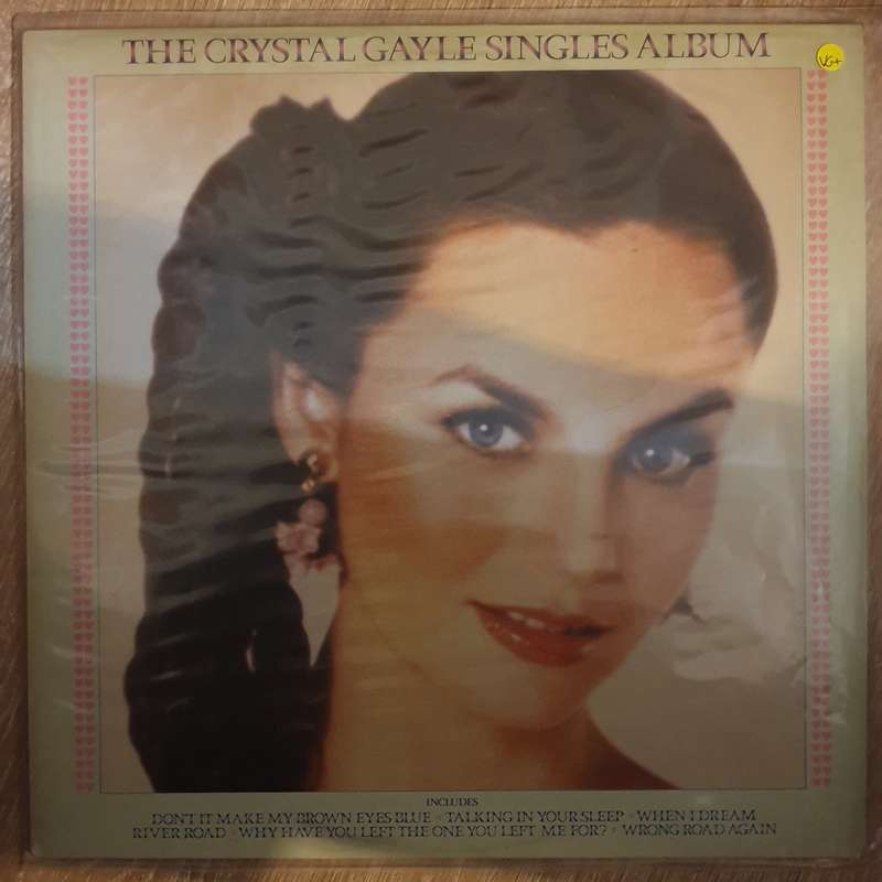 Crystal Gayle  The Crystal Gayle Singles Album - Vinyl LP Record - Very-Good+ Quality (VG+)